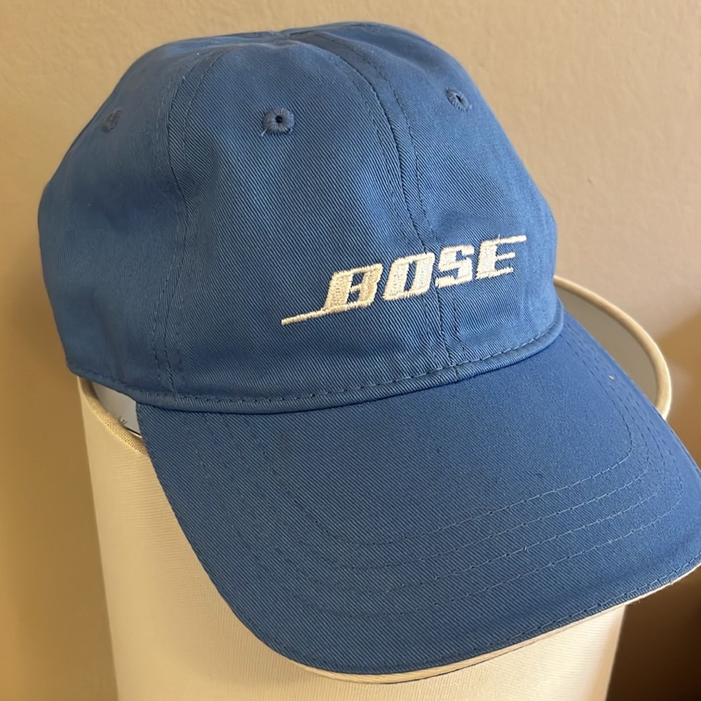LiKE NEW Bose Sound Systems Embroidered Unstructured Strapback Hat Blue